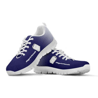 Load image into Gallery viewer, Designs by MyUtopia Shout Out:#BiggerOnTheInside Timey Wimey Running Shoes,Kid&#39;s / 11 CHILD (EU28) / Blue/White,Running Shoes
