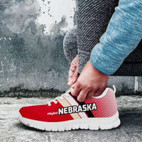 Load image into Gallery viewer, Designs by MyUtopia Shout Out:#BigRed Nebraska Fan Running Shoes
