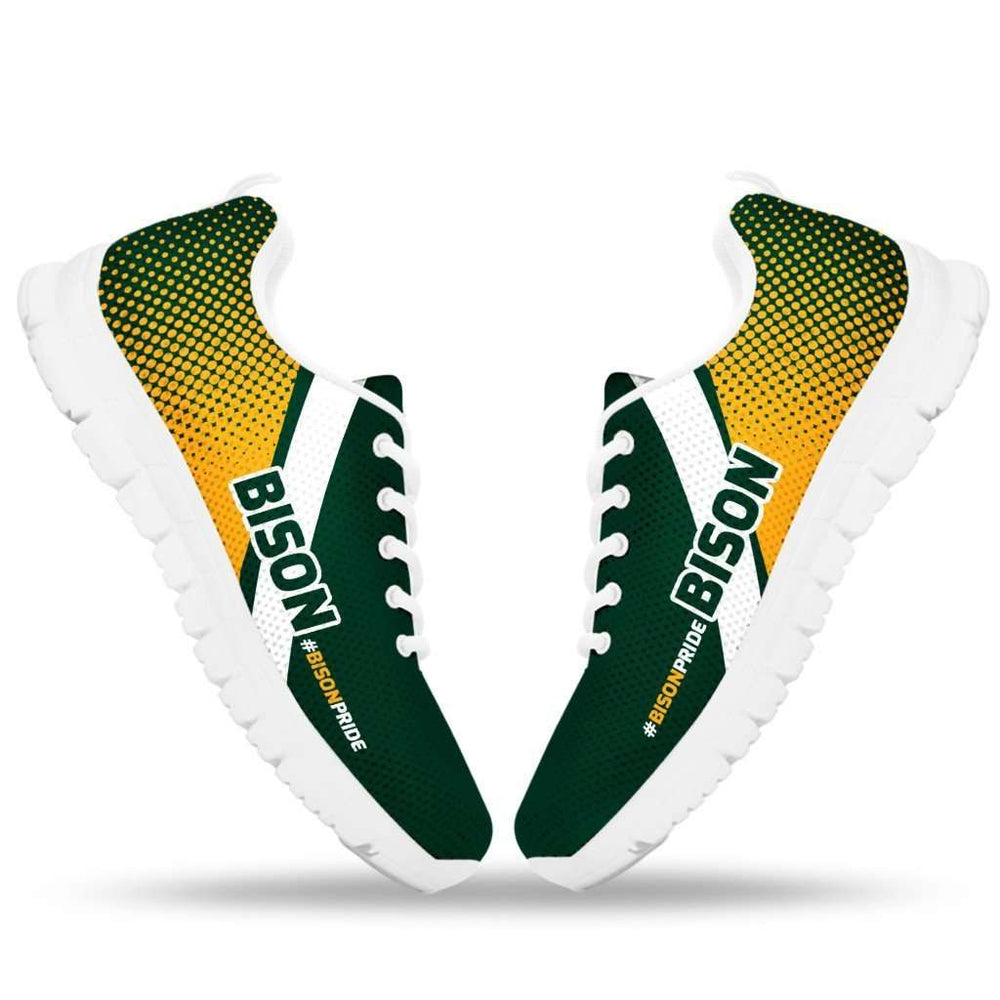 Designs by MyUtopia Shout Out:#BISONPRIDE North Dakota Fan Running Shoes
