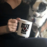Load image into Gallery viewer, Designs by MyUtopia Shout Out:Bite Me Halloween Humor Ceramic Coffee Mug
