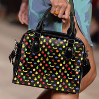 Load image into Gallery viewer, Designs by MyUtopia Shout Out:Bitmap Fruit Faux Leather Handbag with Shoulder Strap
