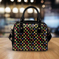 Load image into Gallery viewer, Designs by MyUtopia Shout Out:Bitmap Fruit Faux Leather Handbag with Shoulder Strap
