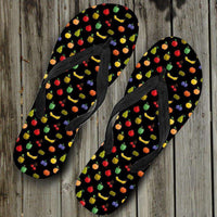 Load image into Gallery viewer, Designs by MyUtopia Shout Out:Bitmap Fruit Flip Flops

