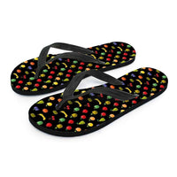 Load image into Gallery viewer, Designs by MyUtopia Shout Out:Bitmap Fruit Flip Flops
