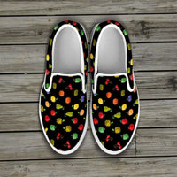 Load image into Gallery viewer, Designs by MyUtopia Shout Out:Bitmap Fruit Slip-on Shoes

