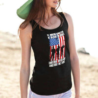 Load image into Gallery viewer, Designs by MyUtopia Shout Out:Black or White Together We Stand &amp; Fight US Flag Unisex Tank
