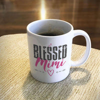 Load image into Gallery viewer, Designs by MyUtopia Shout Out:Blessed Mimi White Ceramic Coffee Mug,11oz / White,Ceramic Coffee Mug
