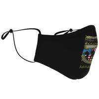 Load image into Gallery viewer, Designs by MyUtopia Shout Out:Blessed to be a Desert Storm Veteran Fitted Fabric Face Mask with Adjustable Ear Loops

