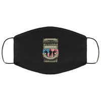 Load image into Gallery viewer, Designs by MyUtopia Shout Out:Blessed to be a Desert Storm Veteran Soldier of Yesterday Today and Tomorrow Adult Fabric Face Mask with Elastic Ear Loops,2 Layers Fabric Face Mask / Black / Adult,Fabric Face Mask
