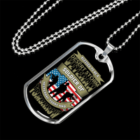 Load image into Gallery viewer, Designs by MyUtopia Shout Out:Blessed to be a Desert Storm Veteran Soldier of Yesterday Today and Tomorrow. Personalized Engraved Keepsake Dog Tag
