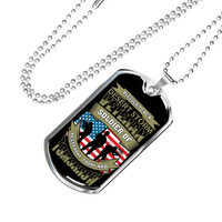 Load image into Gallery viewer, Designs by MyUtopia Shout Out:Blessed to be a Desert Storm Veteran Soldier of Yesterday Today and Tomorrow. Personalized Engraved Keepsake Dog Tag
