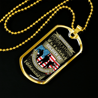 Load image into Gallery viewer, Designs by MyUtopia Shout Out:Blessed to be a Desert Storm Veteran Soldier of Yesterday Today and Tomorrow. Personalized Engraved Keepsake Dog Tag

