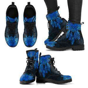Designs by MyUtopia Shout Out:Blue Dream Catcher Mandala Handcrafted Boots