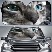 Load image into Gallery viewer, Designs by MyUtopia Shout Out:Blue Eyed Cat Sun Shade
