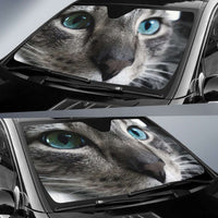 Load image into Gallery viewer, Designs by MyUtopia Shout Out:Blue Eyed Cat Sun Shade
