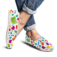 Load image into Gallery viewer, Designs by MyUtopia Shout Out:Books All Over Print Casual Canvas Slip on Shoes Women&#39;s Flats

