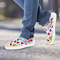Load image into Gallery viewer, Designs by MyUtopia Shout Out:Books All Over Print Slip-on Shoes
