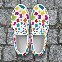 Load image into Gallery viewer, Designs by MyUtopia Shout Out:Books All Over Print Slip-on Shoes
