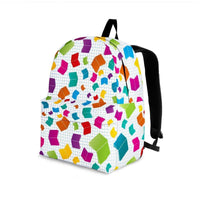 Load image into Gallery viewer, Designs by MyUtopia Shout Out:Books Backpack,Large (18 x 14 x 8 inches) / Adult (Ages 13+) / Multicolor,Backpacks
