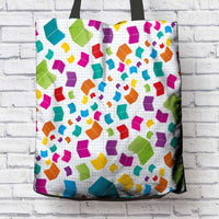 Load image into Gallery viewer, Designs by MyUtopia Shout Out:Books Fabric Totebag Reusable Shopping Tote
