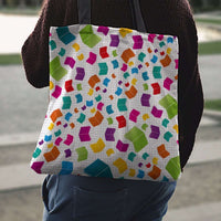 Load image into Gallery viewer, Designs by MyUtopia Shout Out:Books Fabric Totebag Reusable Shopping Tote
