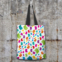 Load image into Gallery viewer, Designs by MyUtopia Shout Out:Books Fabric Totebag Reusable Shopping Tote
