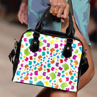 Load image into Gallery viewer, Designs by MyUtopia Shout Out:Books Faux Leather Handbag with Shoulder Strap
