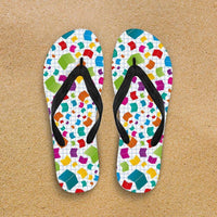 Load image into Gallery viewer, Designs by MyUtopia Shout Out:Books Flip-Flops
