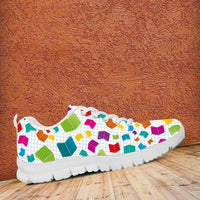 Load image into Gallery viewer, Designs by MyUtopia Shout Out:Books Running Shoes
