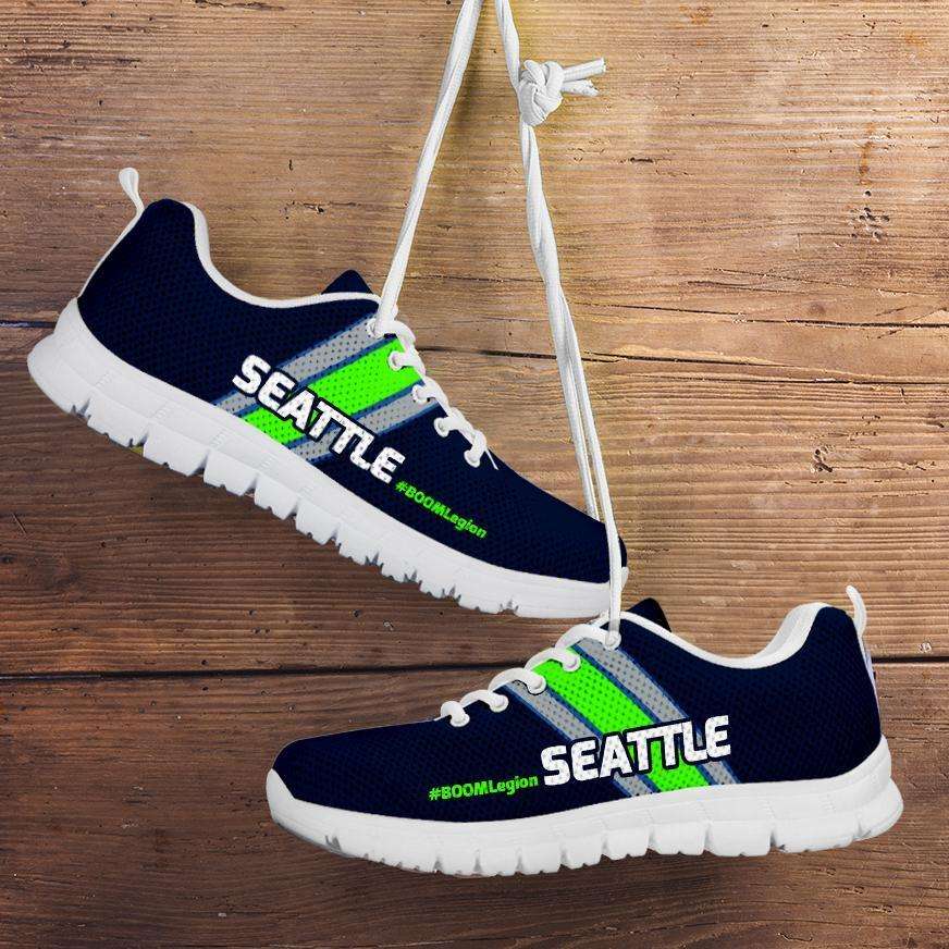Designs by MyUtopia Shout Out:#BOOMLegion Seattle Fan Running Shoes