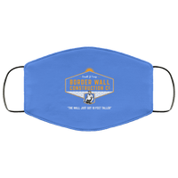 Load image into Gallery viewer, Designs by MyUtopia Shout Out:Border Wall Construction Company Trump Humor Adult Fabric Face Mask with Elastic Ear Loops,3 Layer Fabric Face Mask / Blue / Adult,Fabric Face Mask
