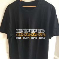 Load image into Gallery viewer, Designs by MyUtopia Shout Out:Brew Enjoy Empty Repeat Drinking Humor Unisex T-Shirt,S / Black,Adult Unisex T-Shirt

