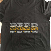 Load image into Gallery viewer, Designs by MyUtopia Shout Out:Brew Enjoy Empty Repeat Drinking Humor Unisex T-Shirt
