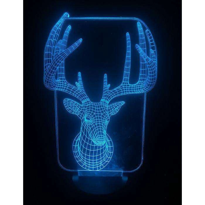 Designs by MyUtopia Shout Out:Buck - Deer USB Powered LED Night-light Lamp Glows in Multiple Colors