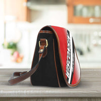 Load image into Gallery viewer, Designs by MyUtopia Shout Out:#BuckyNation Wisconsin Fan Canvas Saddlebag Style Crossbody Purse
