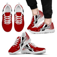 Load image into Gallery viewer, Designs by MyUtopia Shout Out:#BuckyNation Wisconsin Fan Running Shoes
