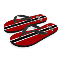 Load image into Gallery viewer, Designs by MyUtopia Shout Out:#BuckyNation Wisconsin Flip Flops
