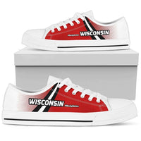 Load image into Gallery viewer, Designs by MyUtopia Shout Out:#BuckyNation Wisconsin Lowtop Shoes
