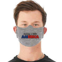 Load image into Gallery viewer, Designs by MyUtopia Shout Out:Building A Better America Fabric Face Covering / Face Mask
