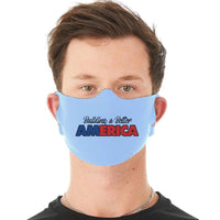 Load image into Gallery viewer, Designs by MyUtopia Shout Out:Building A Better America Fabric Face Covering / Face Mask
