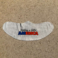 Load image into Gallery viewer, Designs by MyUtopia Shout Out:Building A Better America Fabric Face Covering / Face Mask,Athletic Heather,Fabric Face Mask
