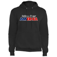 Load image into Gallery viewer, Designs by MyUtopia Shout Out:Building A Stronger America Core Fleece Pullover Hoodie,S / Jet Black,Pullover Hoodie
