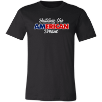 Load image into Gallery viewer, Designs by MyUtopia Shout Out:Building the American Dream Trump Unisex Jersey Short-Sleeve T-Shirt,X-Small / Black,Adult Unisex T-Shirt

