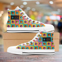 Load image into Gallery viewer, Designs by MyUtopia Shout Out:Bulldog Canvas High Top Shoes
