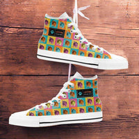 Load image into Gallery viewer, Designs by MyUtopia Shout Out:Bulldog Canvas High Top Shoes
