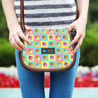 Load image into Gallery viewer, Designs by MyUtopia Shout Out:Bulldog Canvas Saddlebag Style Crossbody Purse
