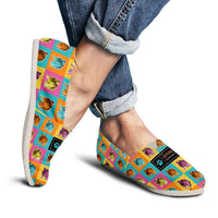 Load image into Gallery viewer, Designs by MyUtopia Shout Out:Bulldog Casual Canvas Slip on Shoes Women&#39;s Flats
