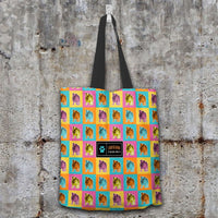 Load image into Gallery viewer, Designs by MyUtopia Shout Out:Bulldog Fabric Totebag Reusable Shopping Tote
