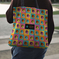 Load image into Gallery viewer, Designs by MyUtopia Shout Out:Bulldog Fabric Totebag Reusable Shopping Tote
