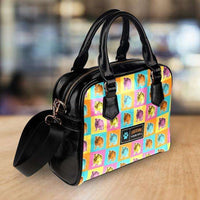 Load image into Gallery viewer, Designs by MyUtopia Shout Out:Bulldog Faux Leather Handbag with Shoulder Strap
